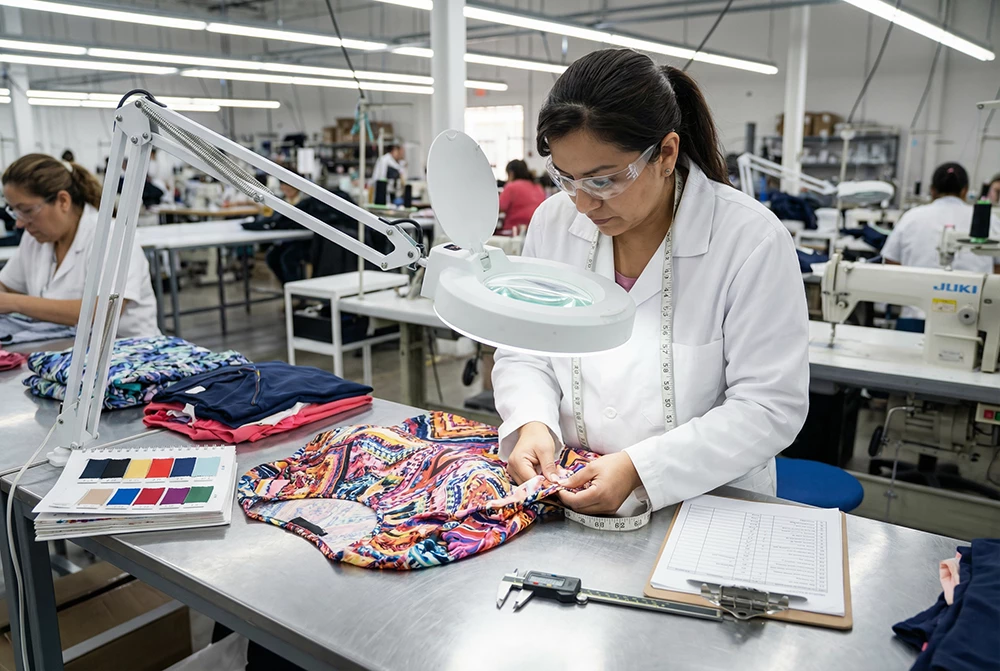 Quality control inspection of garments