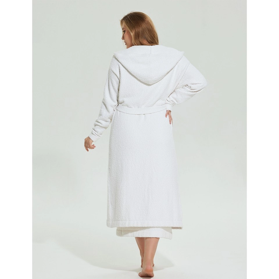 plus-size-hooded-long-robe-white-boucle