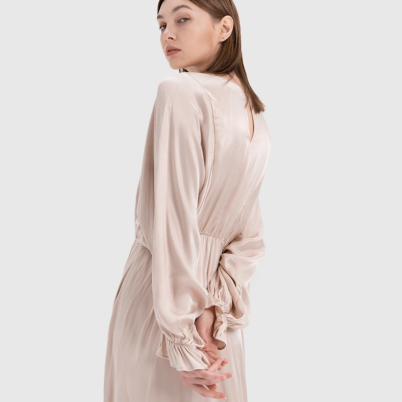 Elegant Lantern Sleeves with Ruffle Cuffs