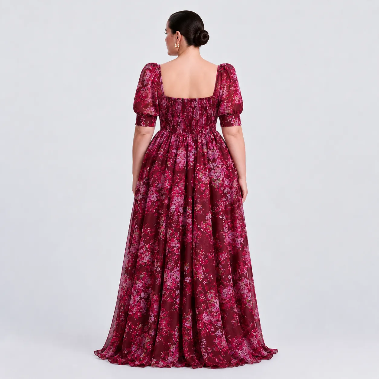 Flowing Floral Chiffon Skirt