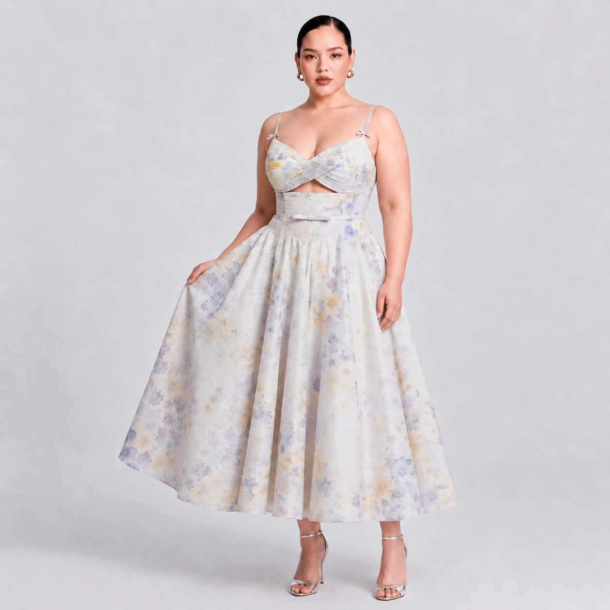 cutout-bust-detail-floral-boutique-dress