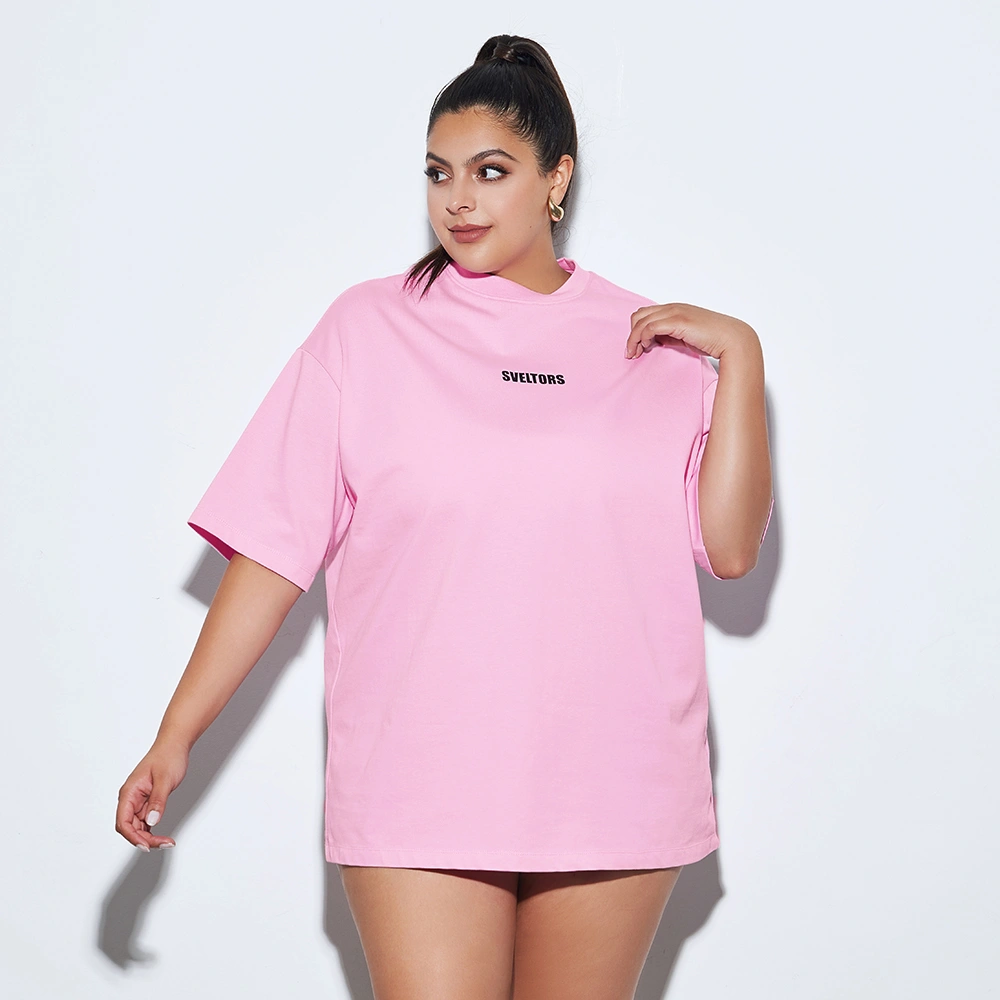 custom-logo-pink-streetwear-tee-wholesale