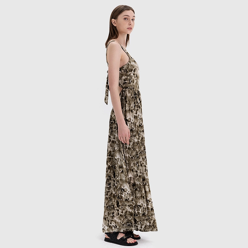 private-label-snake-print-dress-supplier