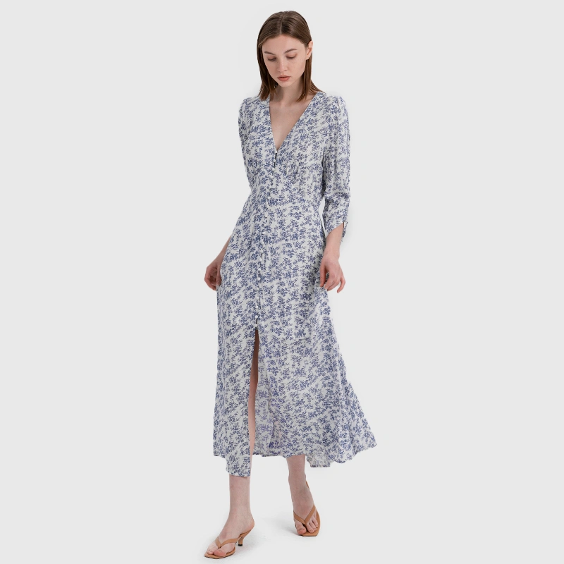custom-boho-floral-holiday-dress-manufacturer
