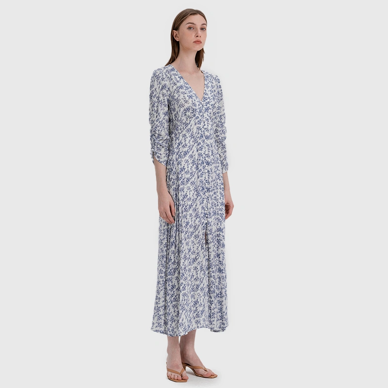 bulk-order-floral-v-neck-maxi-dress