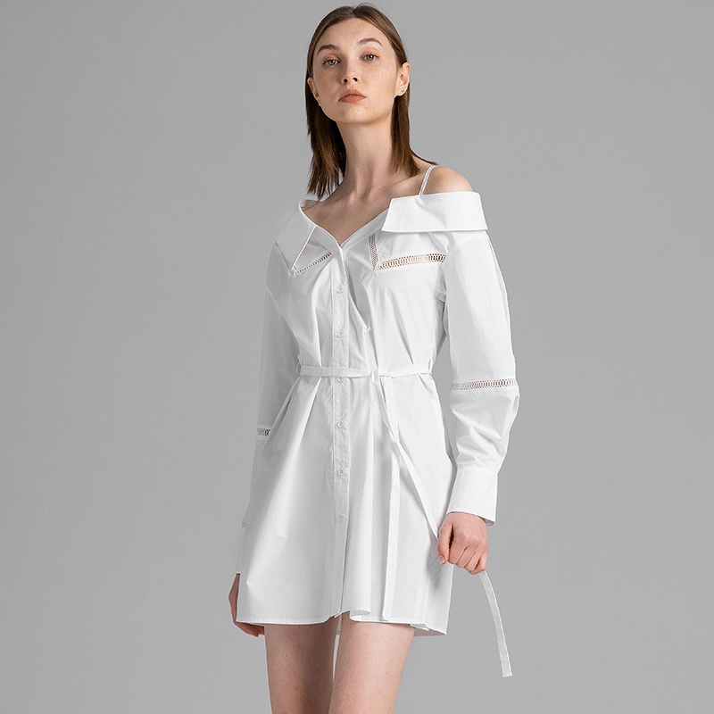 womens-casual-cotton-shirt-dress-supplier