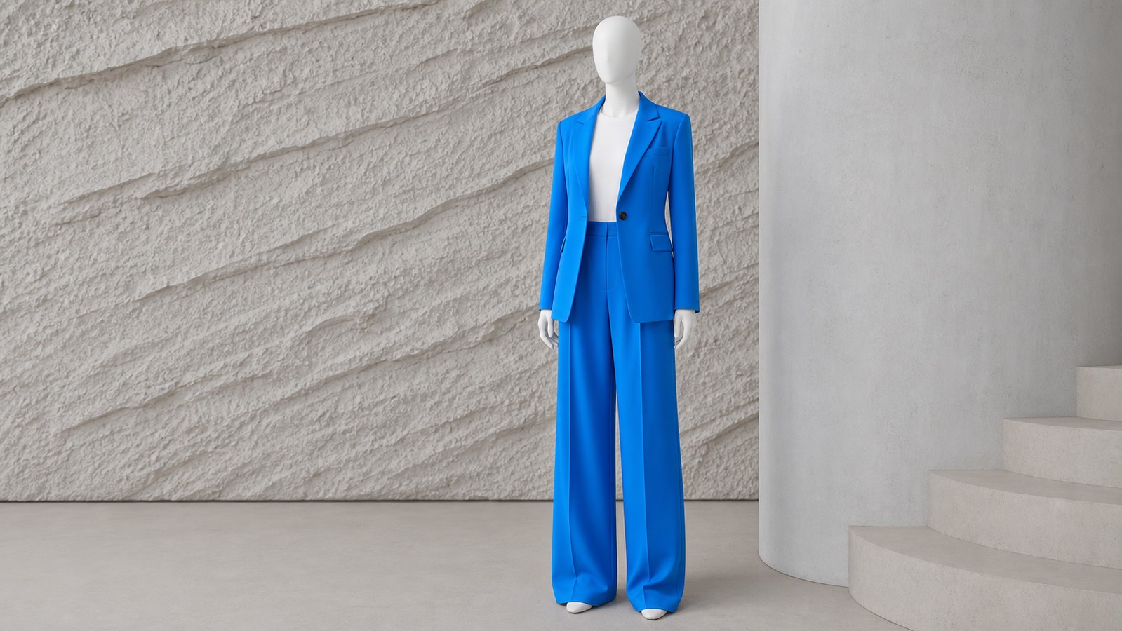 Back-Cutout Blazer Set for Modern Wholesale Tailoring