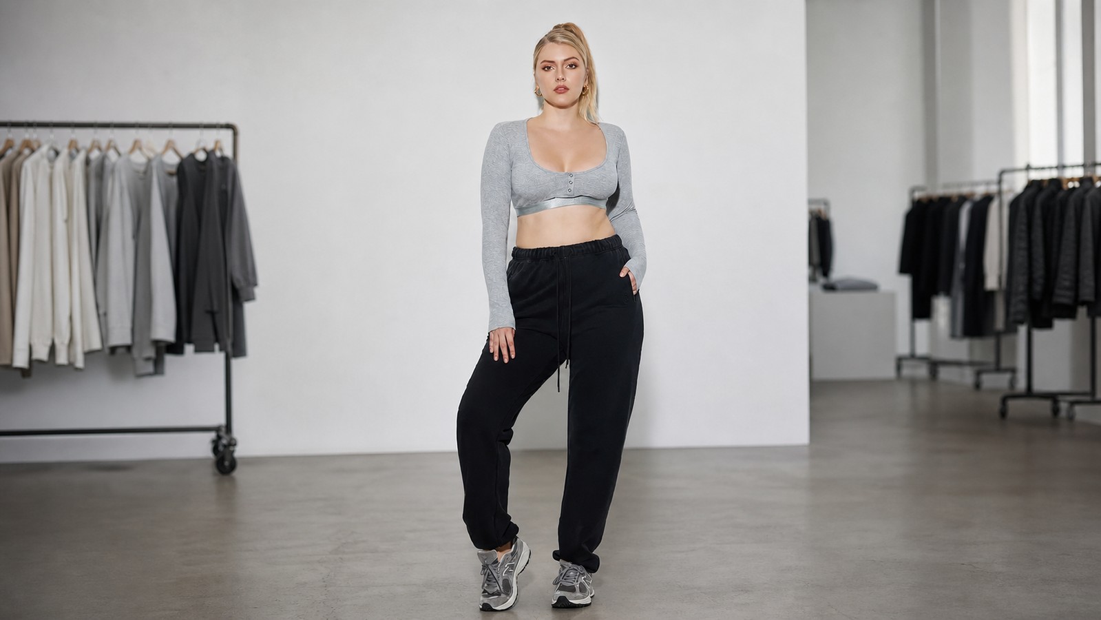 Plus Size Fleece Joggers for Inclusive Private Labels