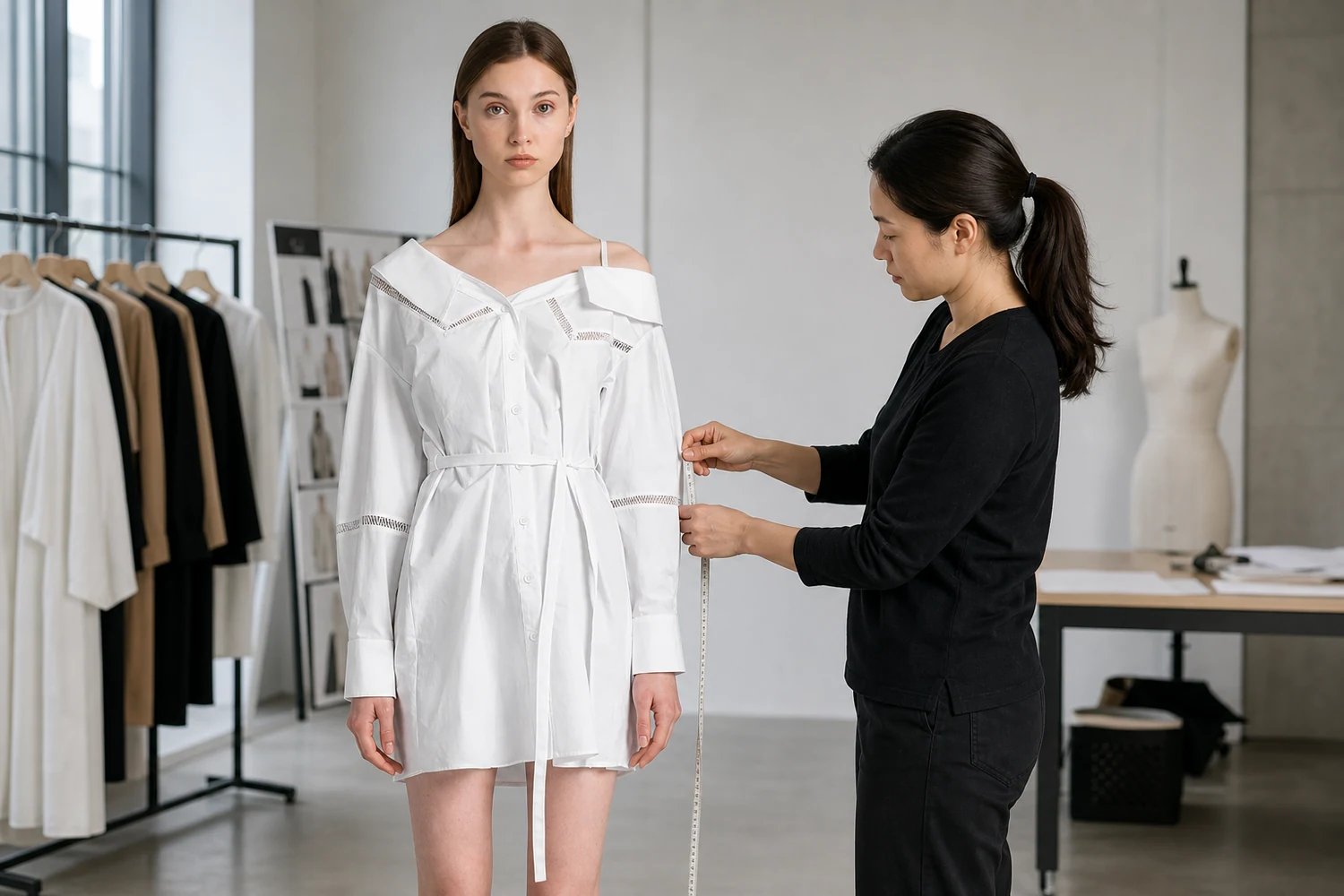 How to Review an off shoulder white cotton shirt dress?