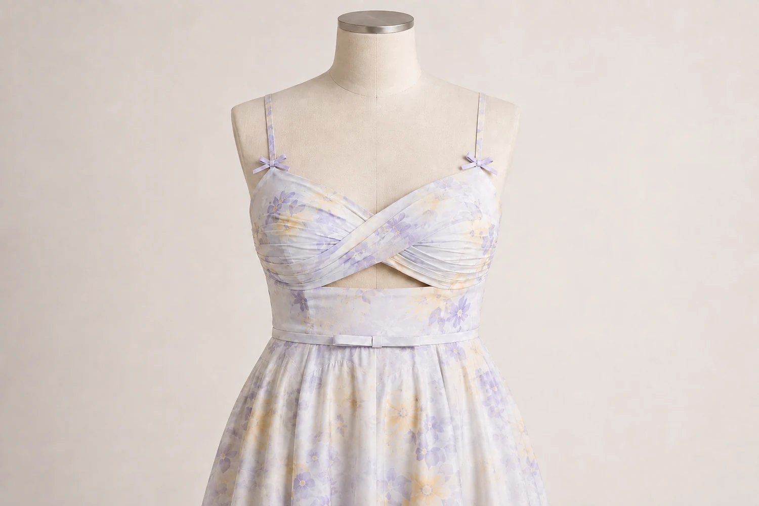 What Should a Floral Print Cutout Midi Dress Sample Review Cover?