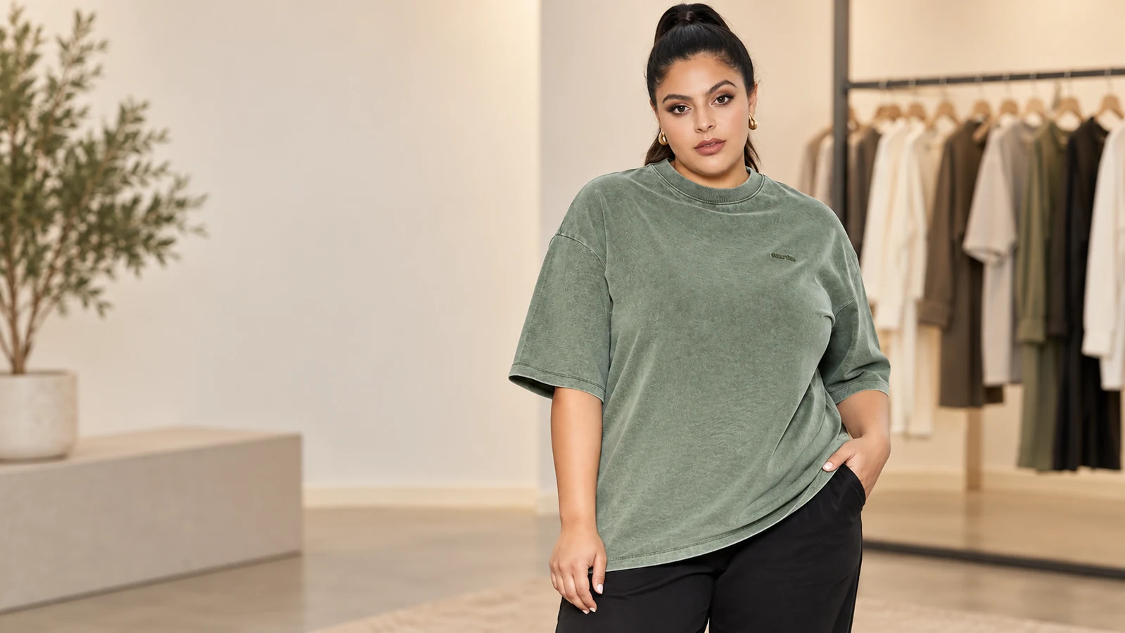 How Does a Heavyweight Washed Oversized T-Shirt Shape Fit?