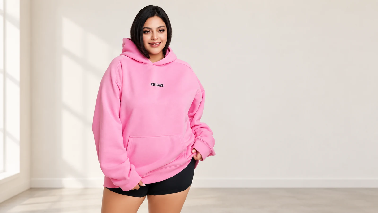 Which checks define a cozy heavyweight oversized hoodie sample?